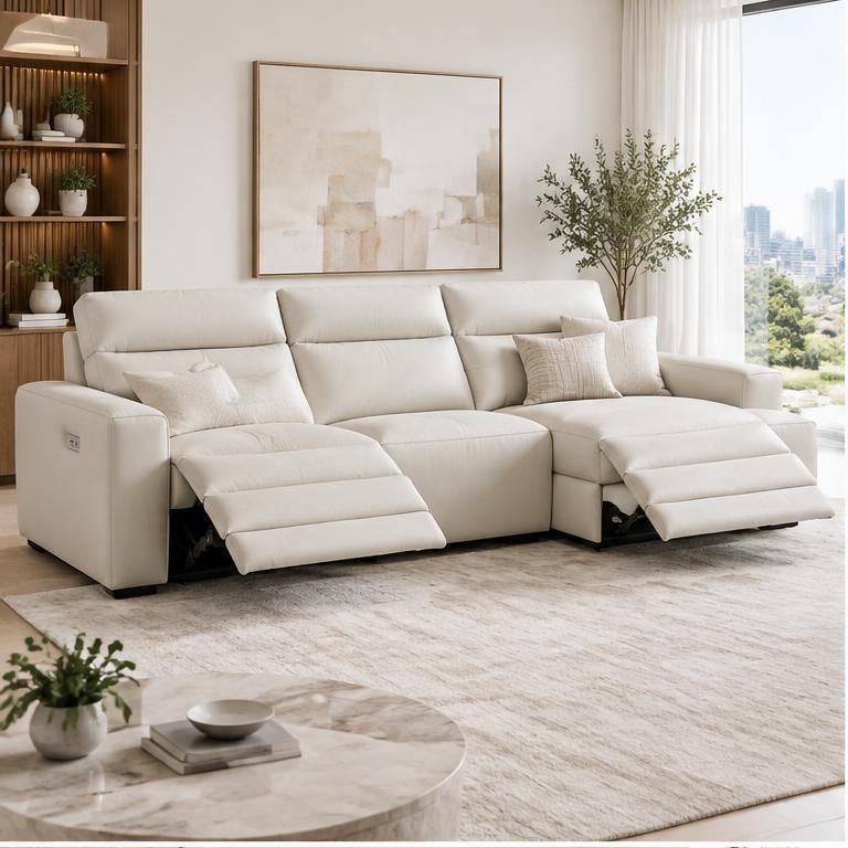 Sofá retrátil em ambiente decorado